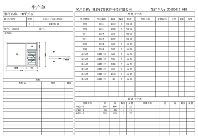 生產樣式單